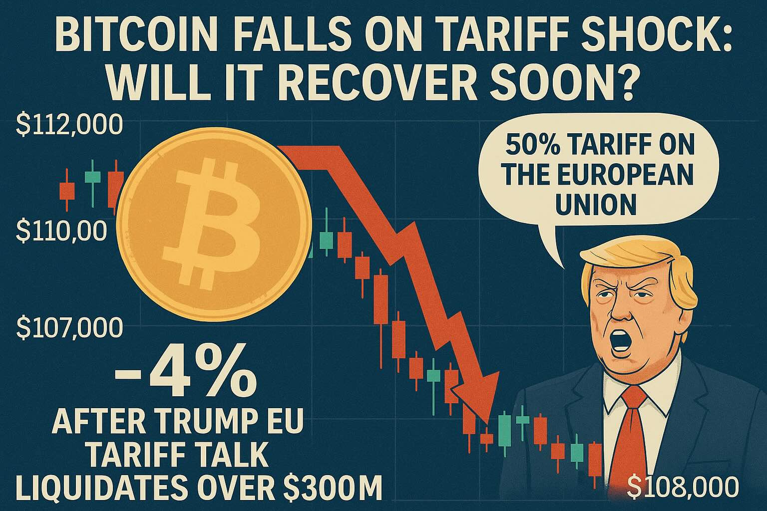 Bitcoin Falls on Tariff Shock: Will It Recover Soon?