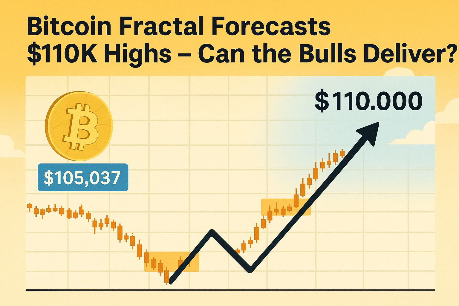 Bitcoin price fractal chart predicting $110K highs in 2025