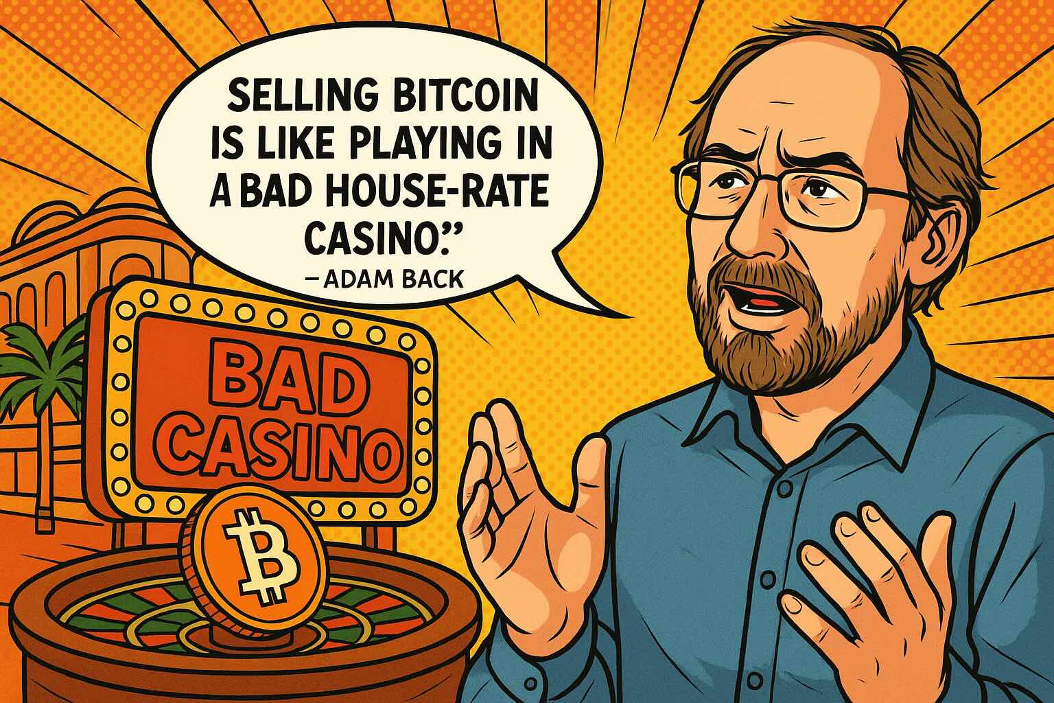 Selling Bitcoin Is Like Playing in a Bad Casino Adam Back’s Warning