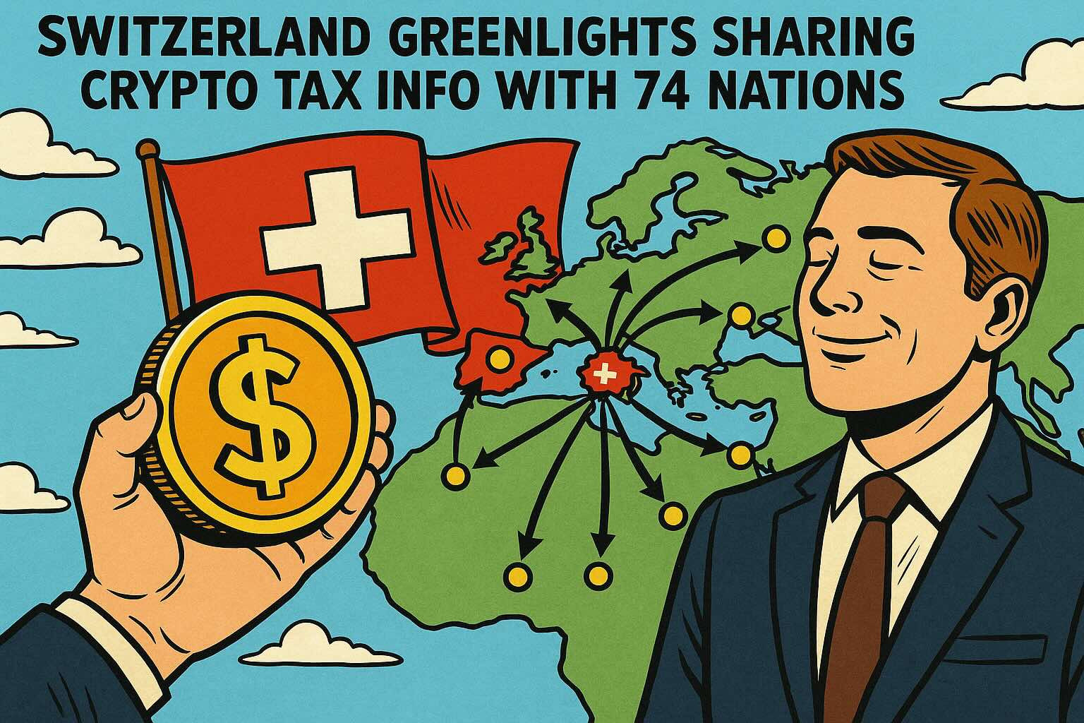 Switzerland to Share Crypto Tax Data with 74 Countries by 2027