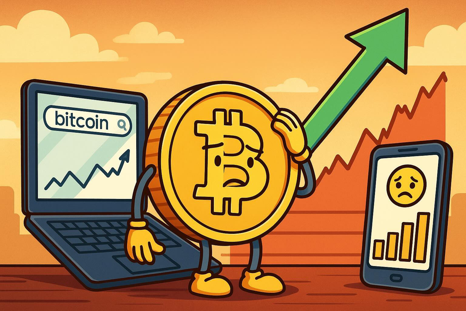 Title: Bitcoin Nears All-Time Highs Amidst Low Retail Interest